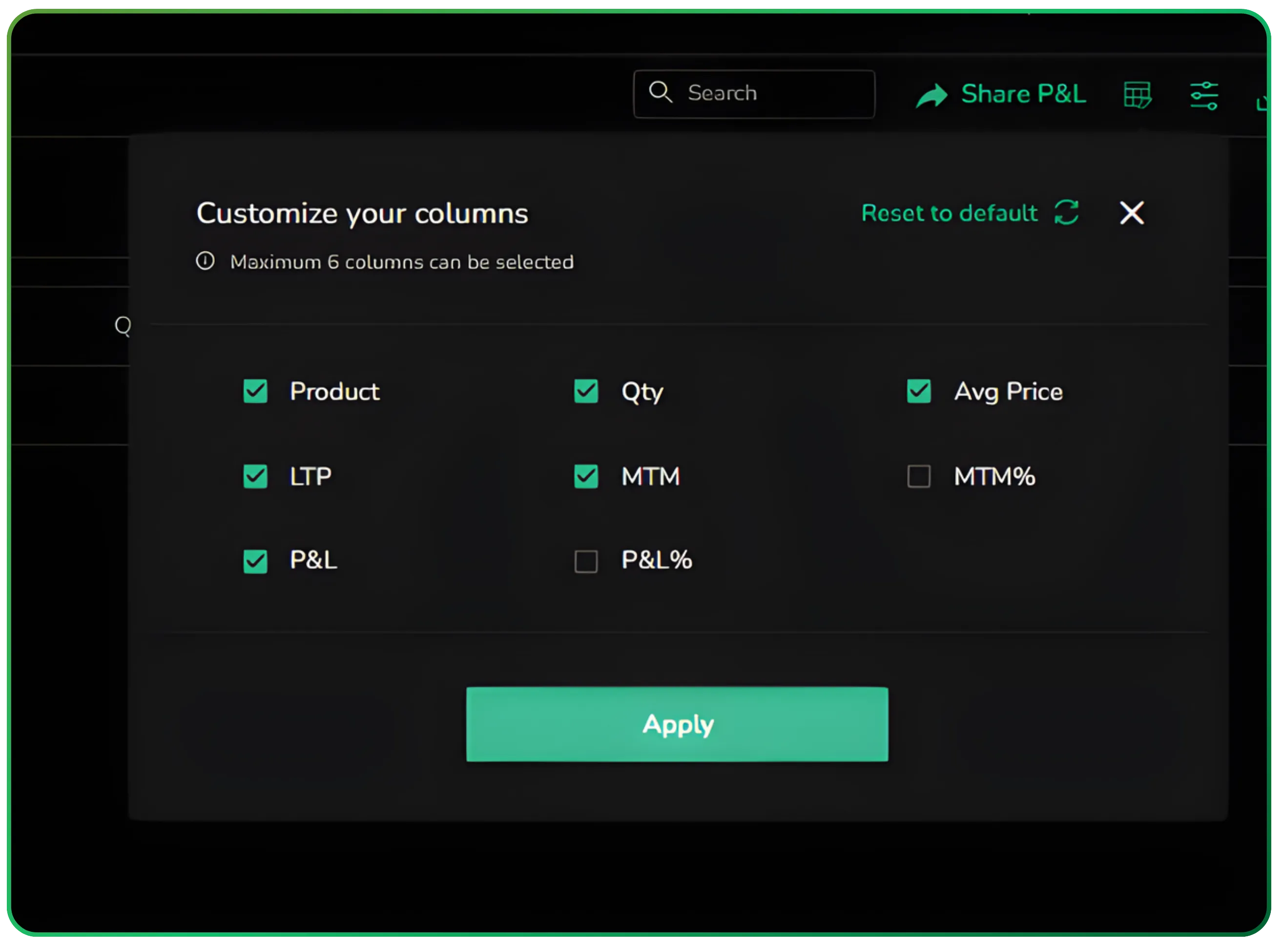 Customizing Columns in CubePlus for Clearer Position and Order Tracking