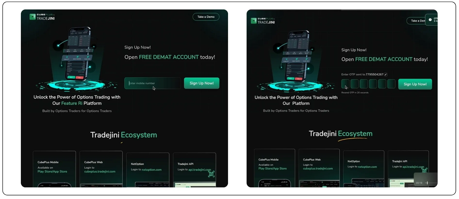 CubePlus Account Opening