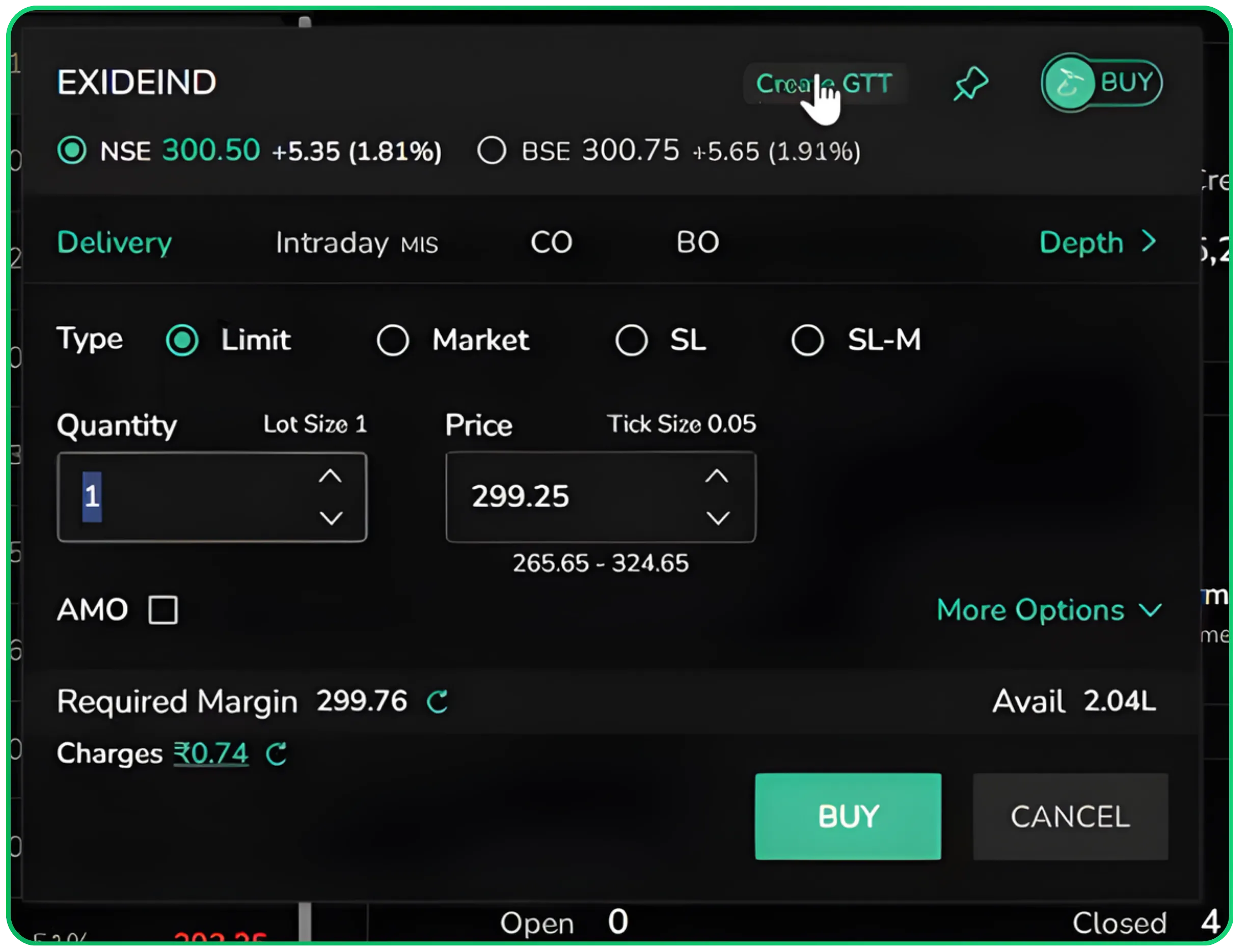 How to Place GTT Orders on Cubeplus