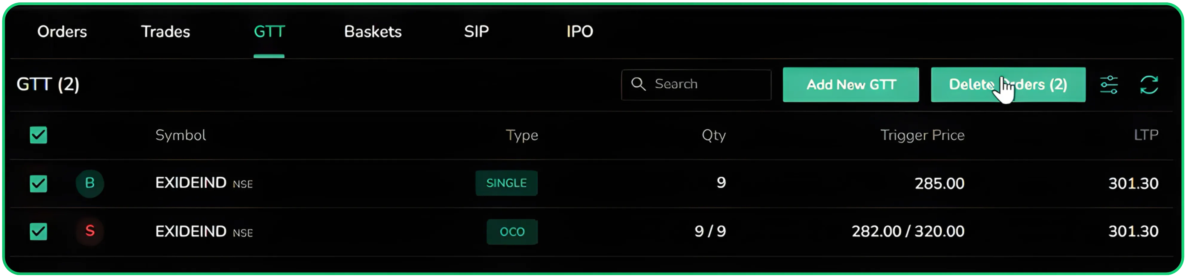 How to Place GTT Orders on Cubeplus
