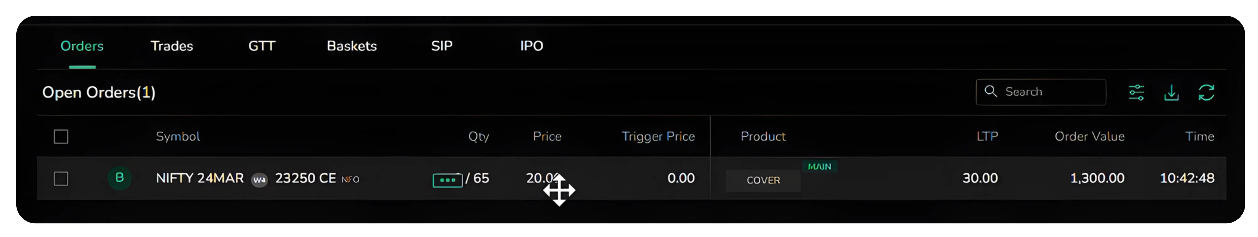How to Place a Cover Order on CubePlus for Options Trading