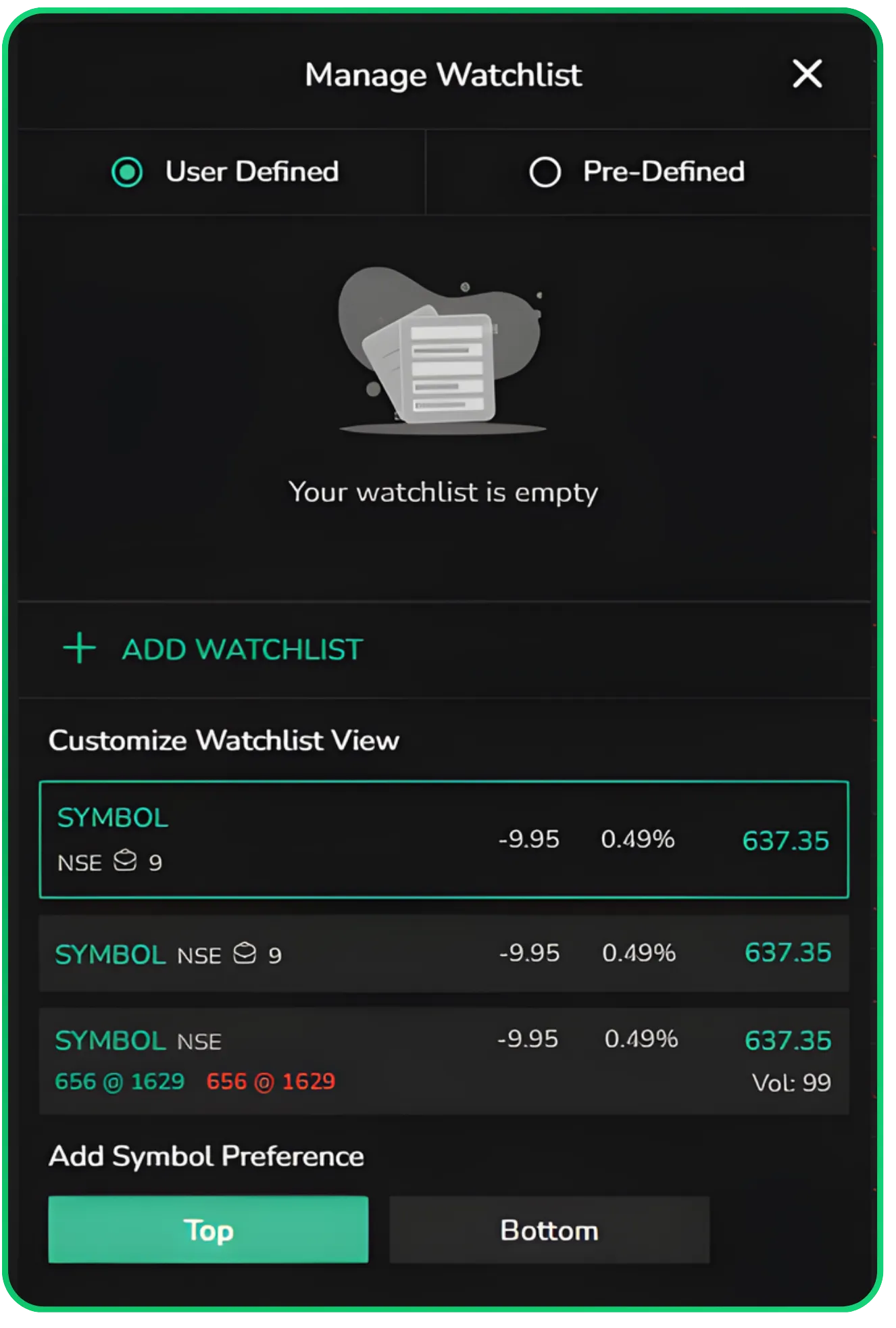 How to Set Up and Manage Your Watchlists on CubePlus