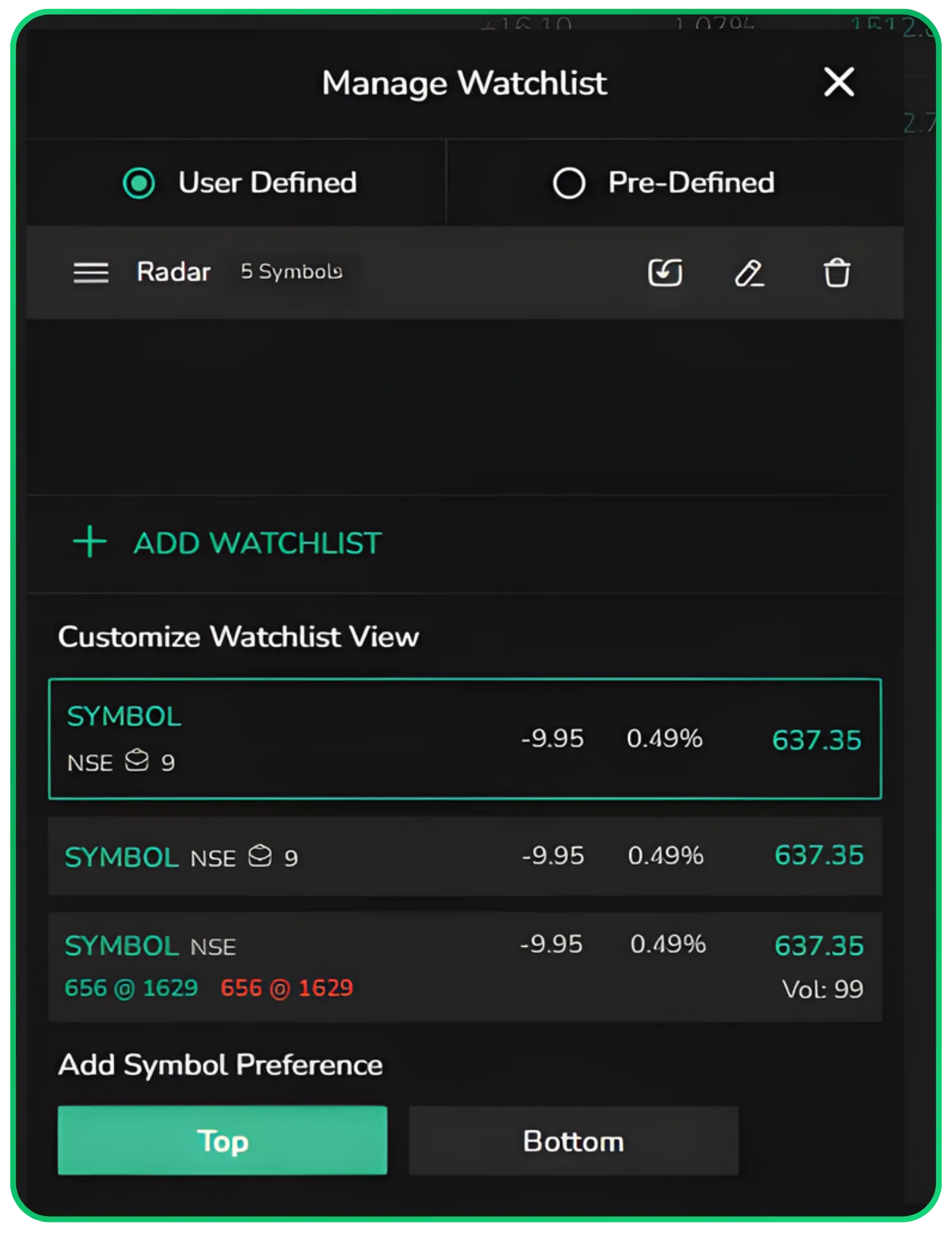 How to Set Up and Manage Your Watchlists on CubePlus