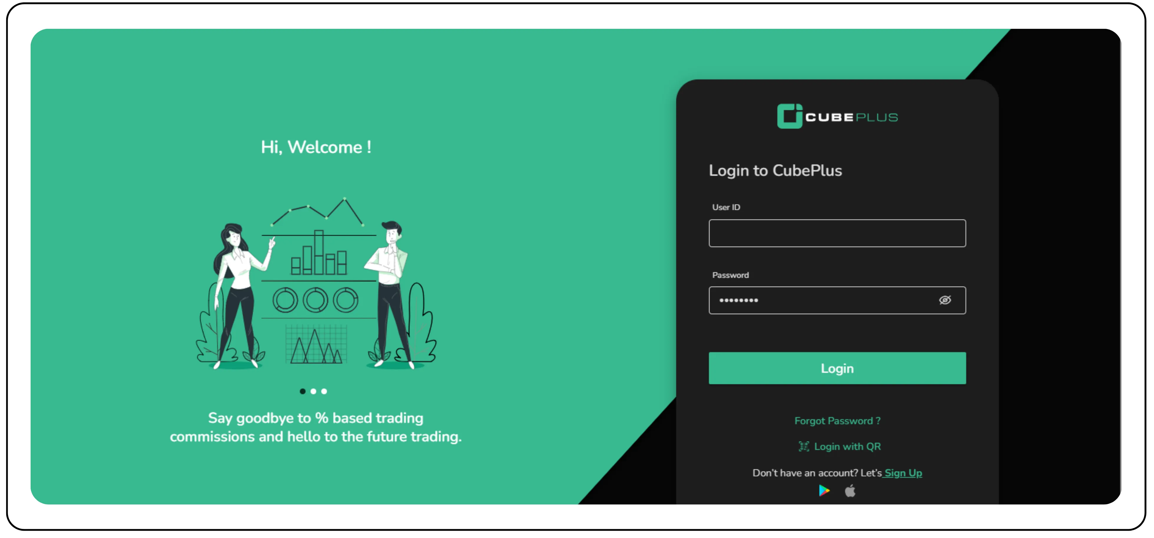 CubePlus Trading Terminal Screenshot