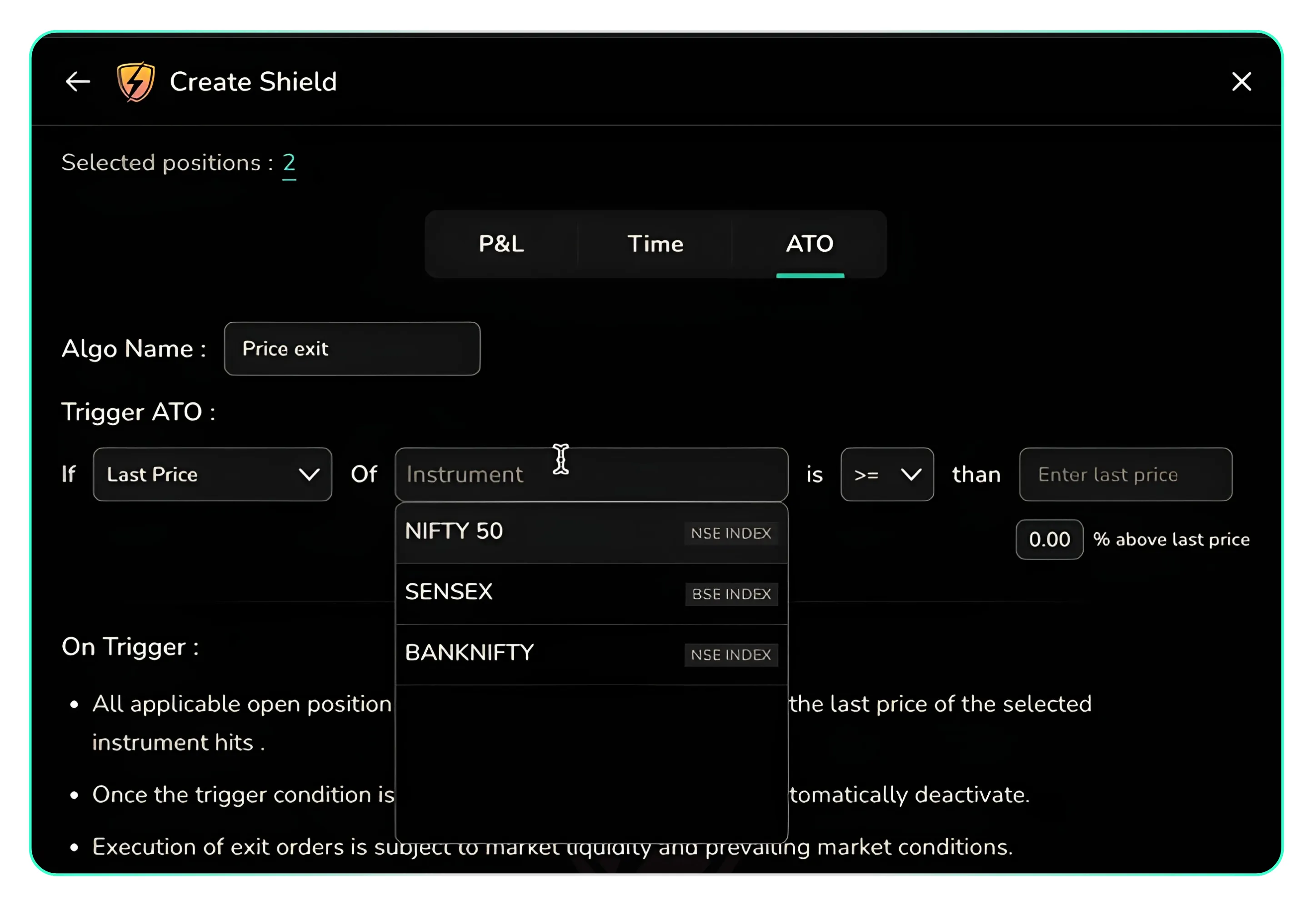 Placing Conditional Exits Using Shield on CubePlus (Part 2)
