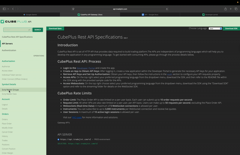 Placing Orders with the CubePlus API Using Python – Selecting the Symbol