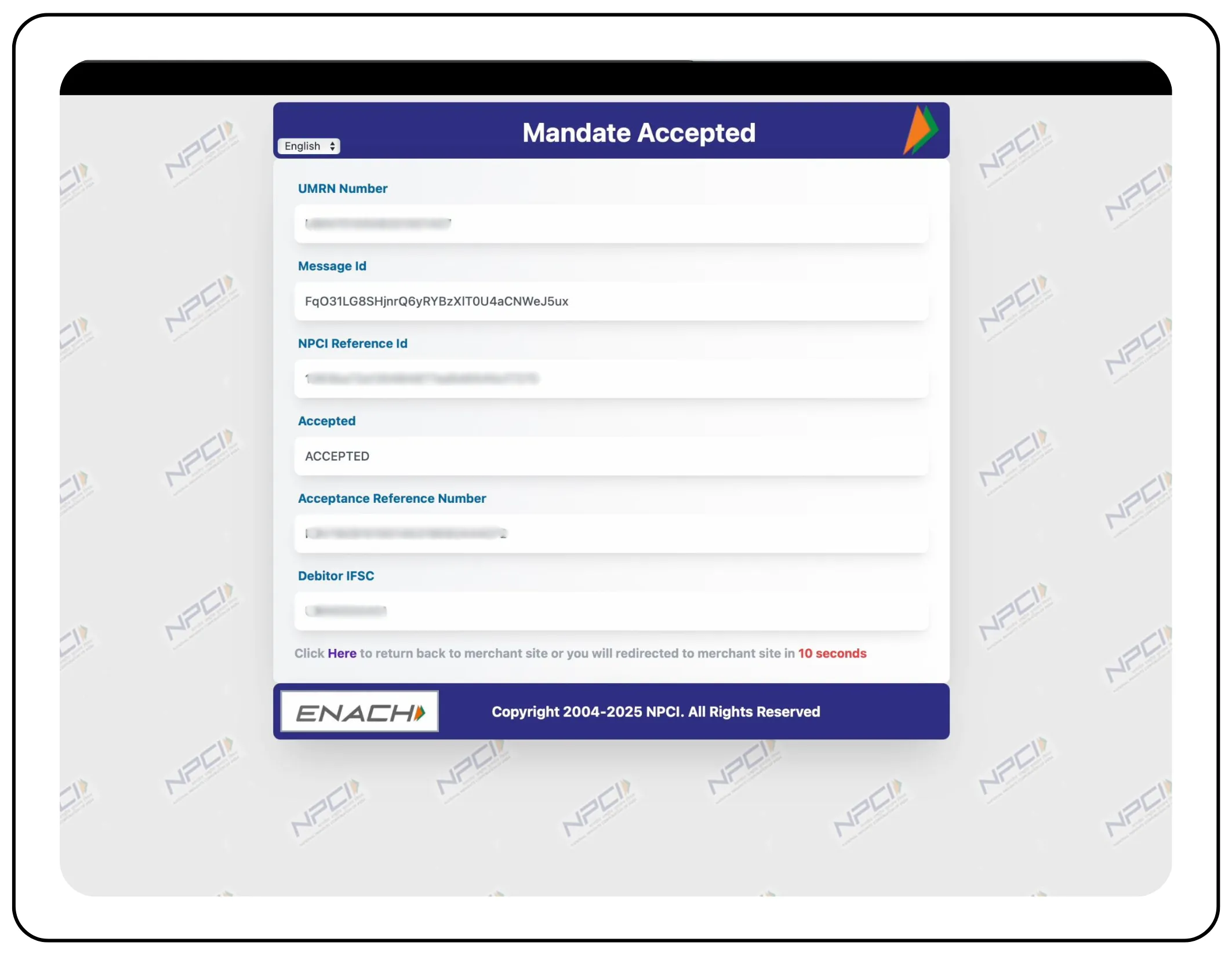 UPI Payment Selection