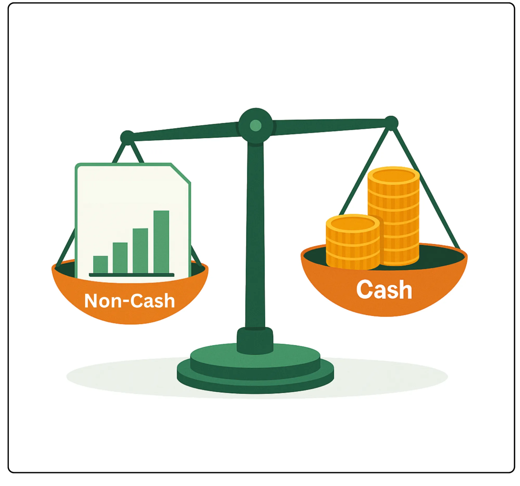Non Cash and Cash
