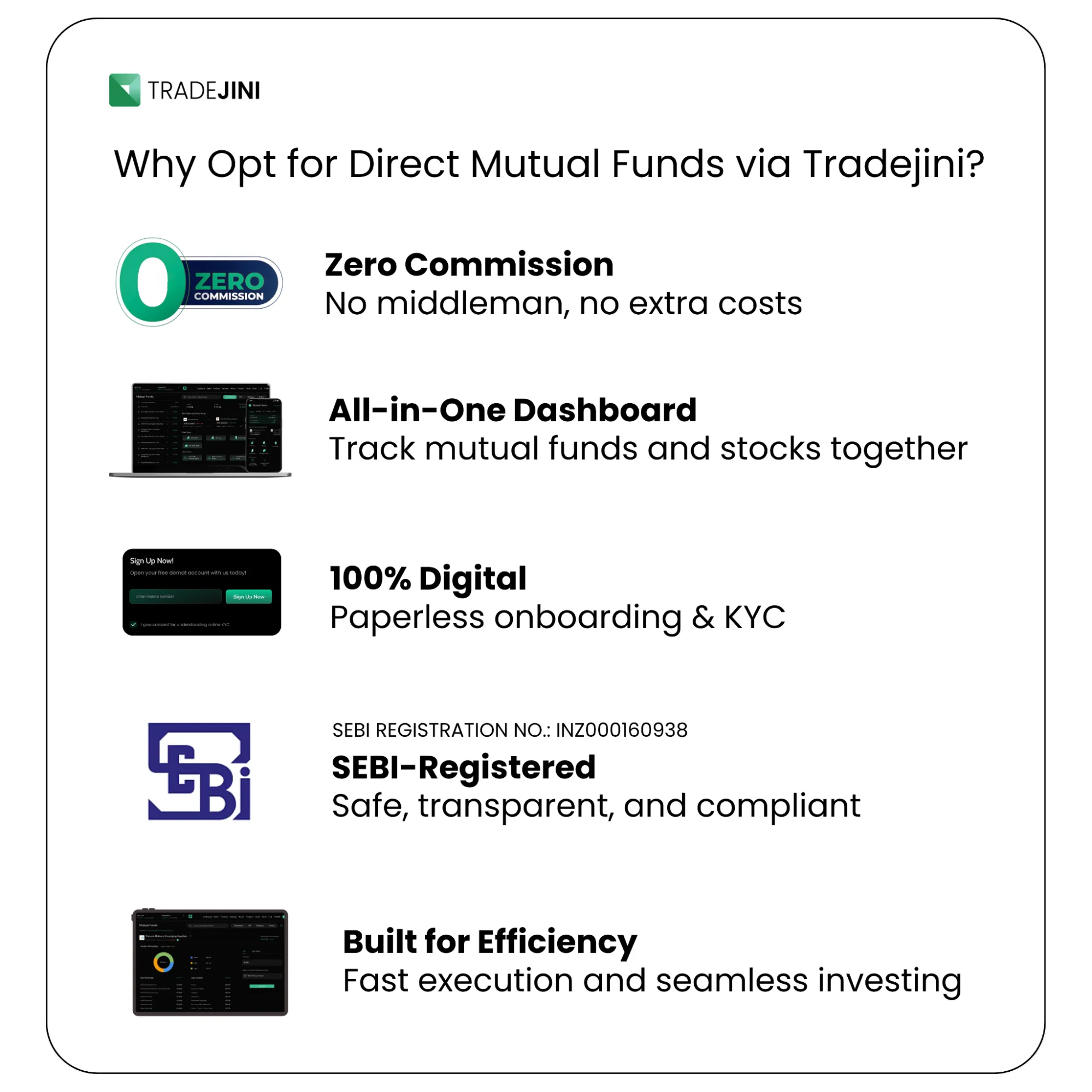 why opt for direct mutual funds via Tradejini