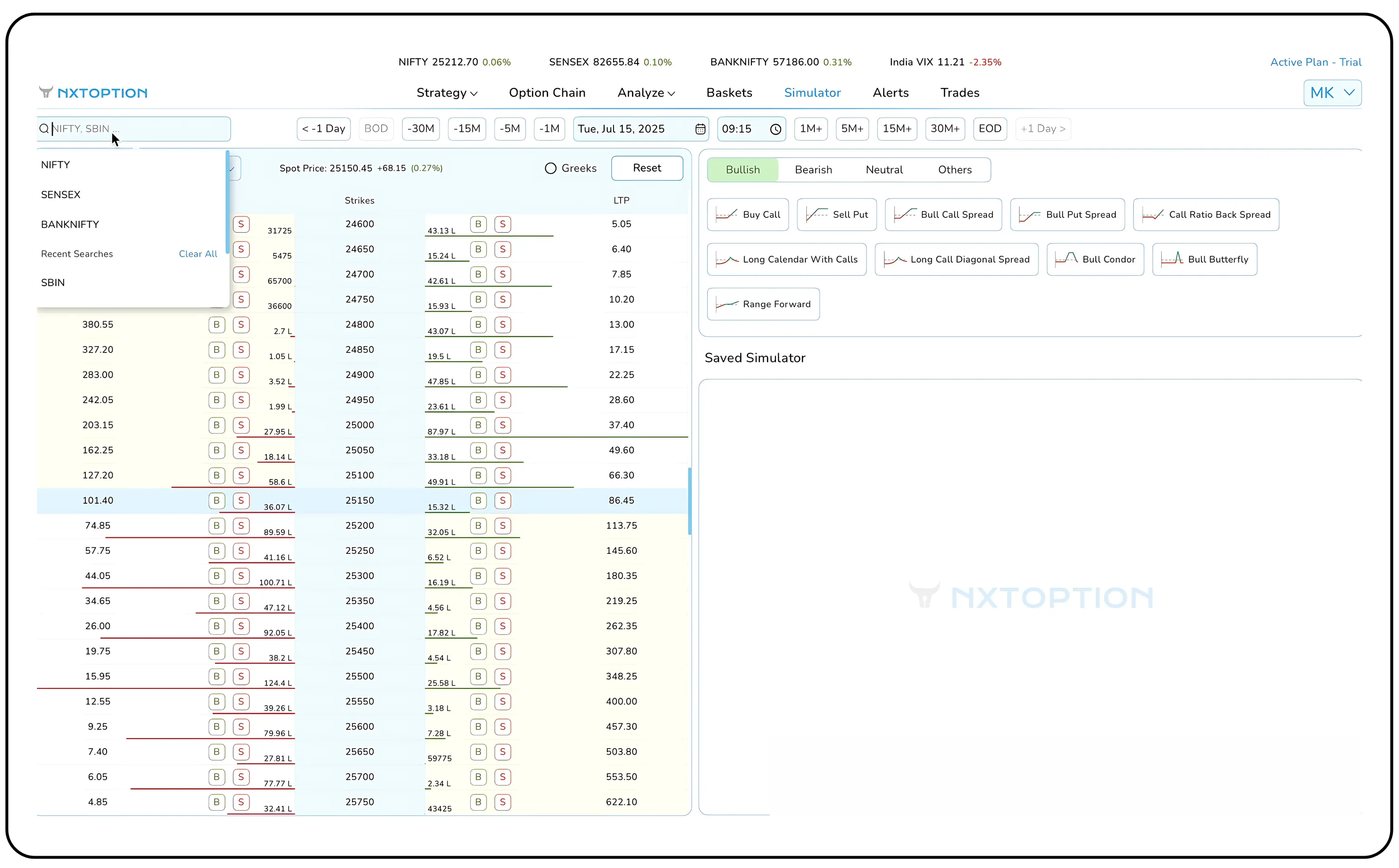Guide to Backtesting with the NXTOption Simulator
