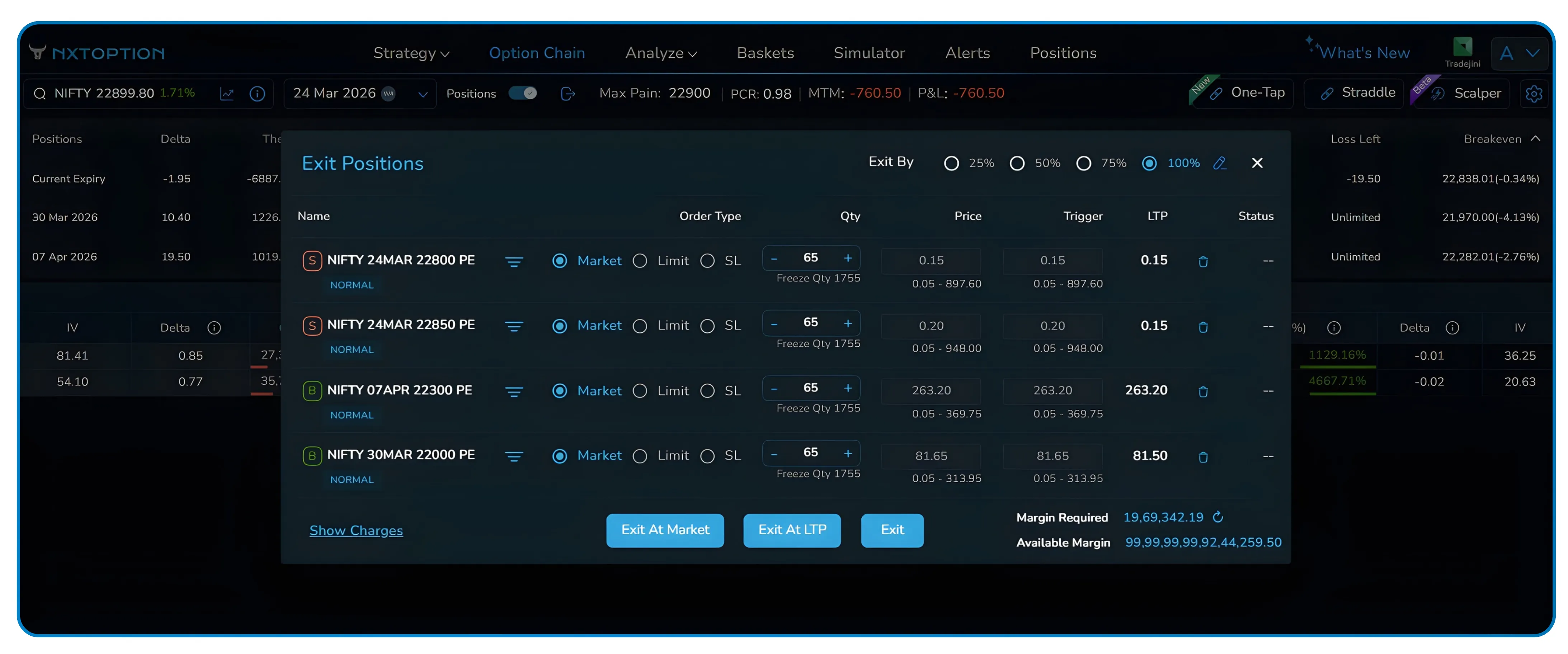 How NxtOption Embeds Your Positions Directly Into the Option Chain