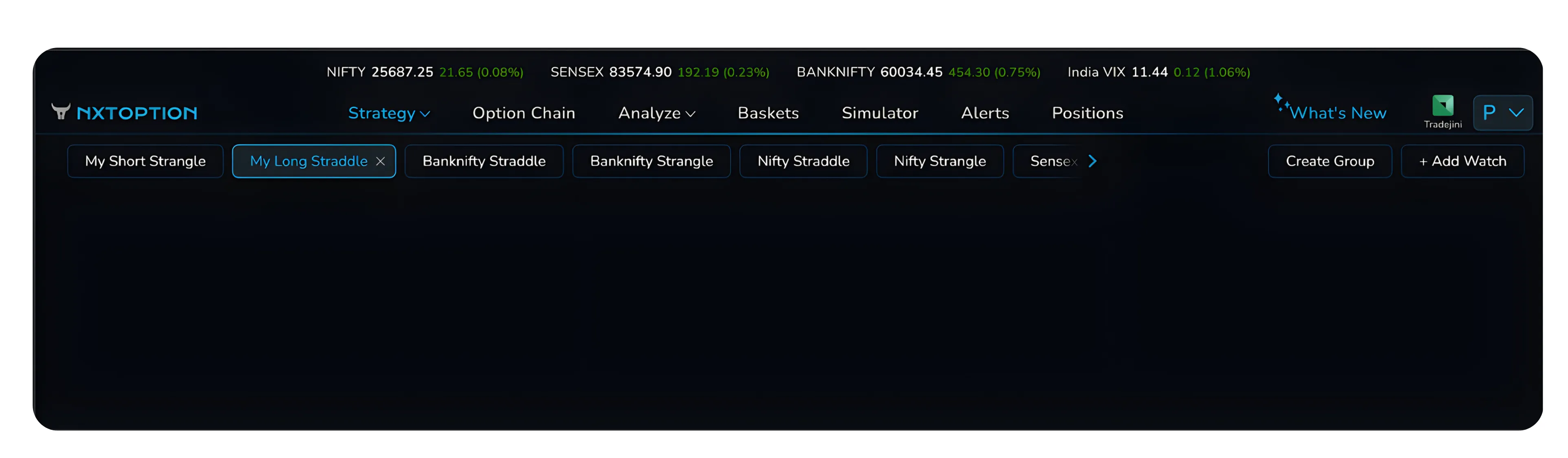 NxtOption Strategy Watch Explained