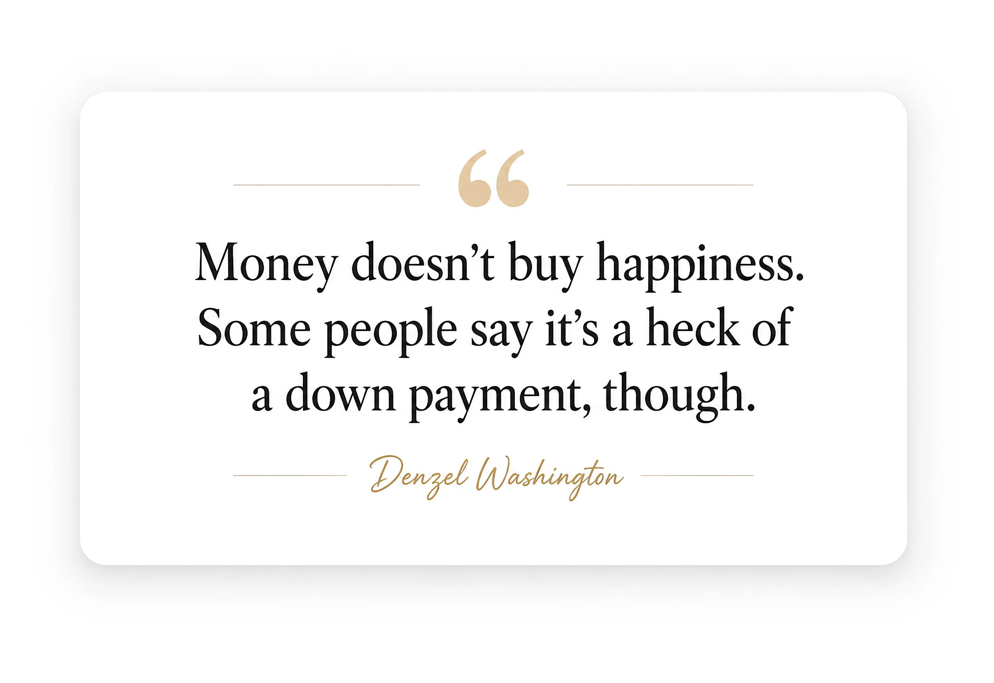 Money Can Buy Comfort, But Can It Buy Happiness?