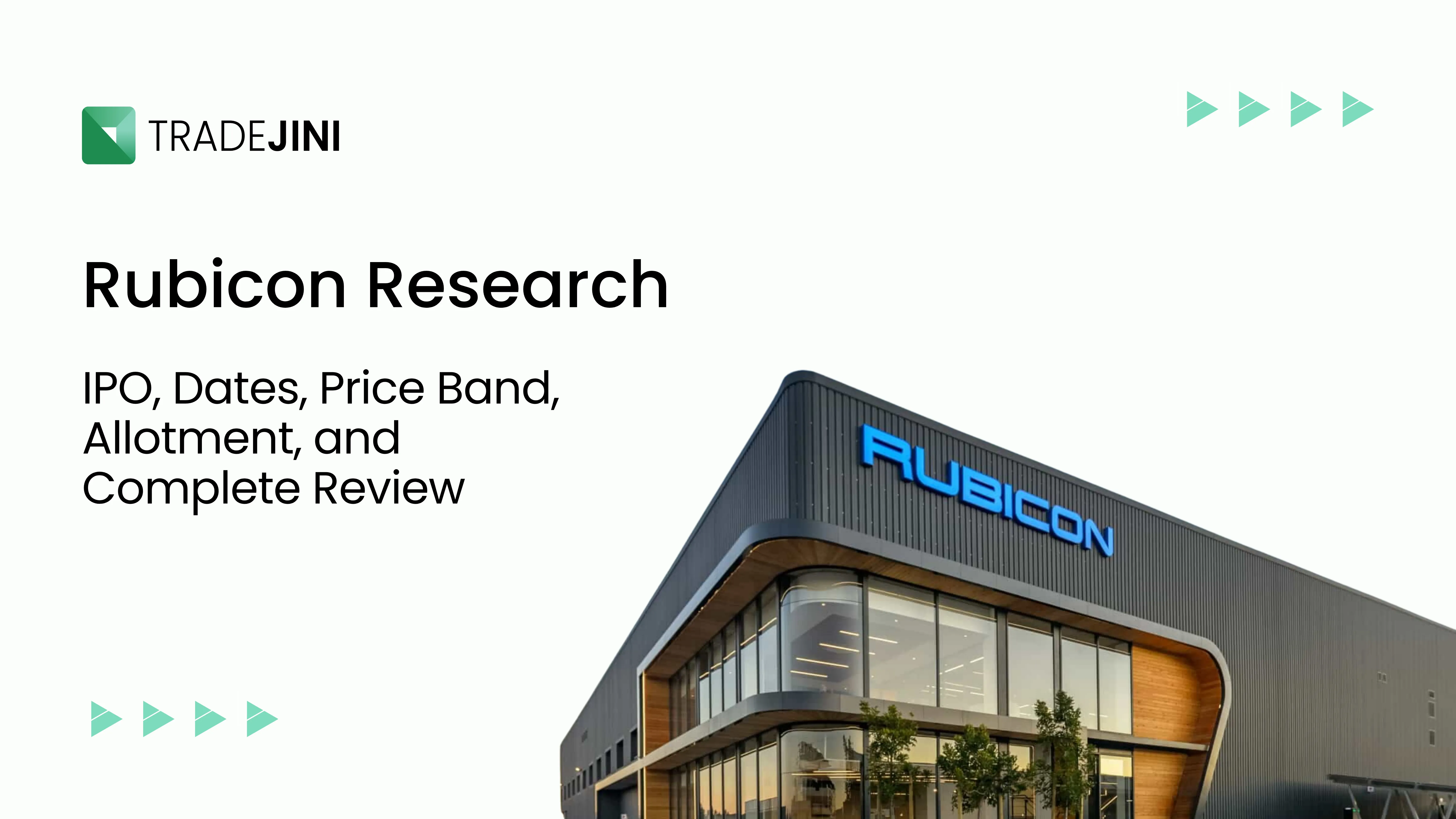 Rubicon Research IPO: Dates, Price Band, Allotment, and Complete Review