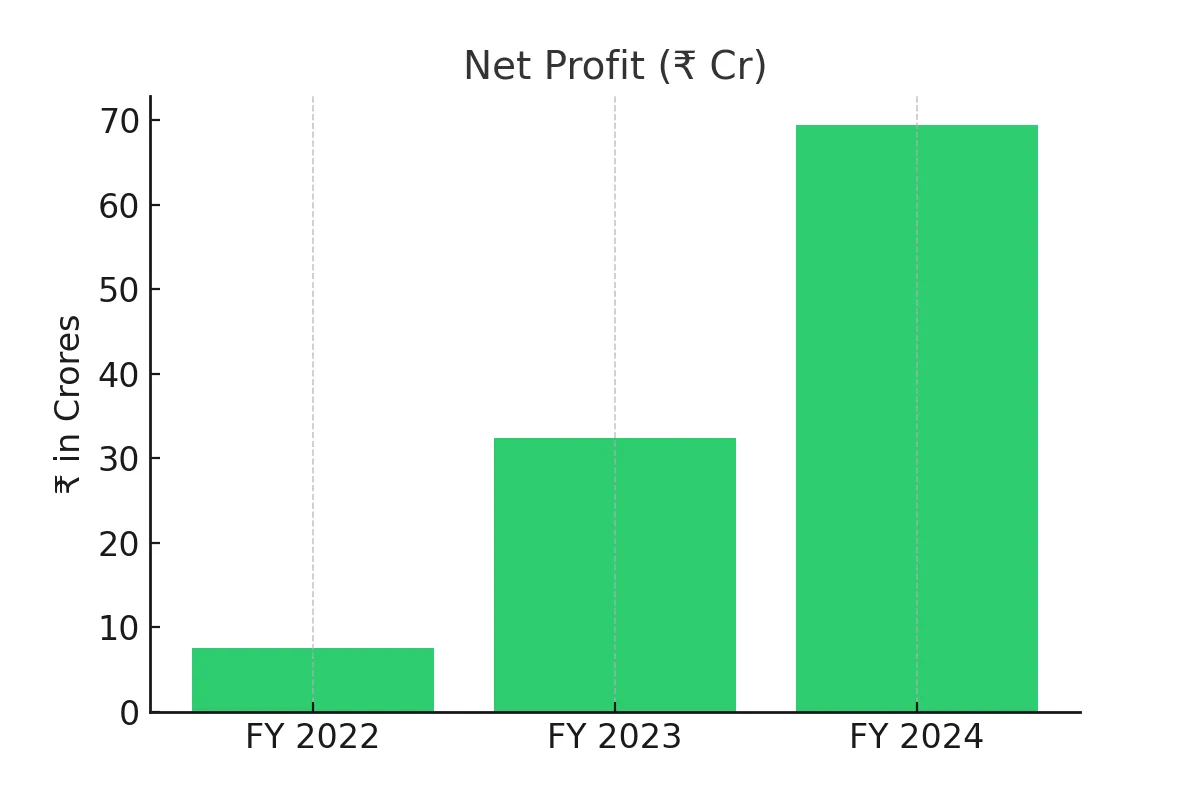 GNG Electronics IPO Net Profit Chart