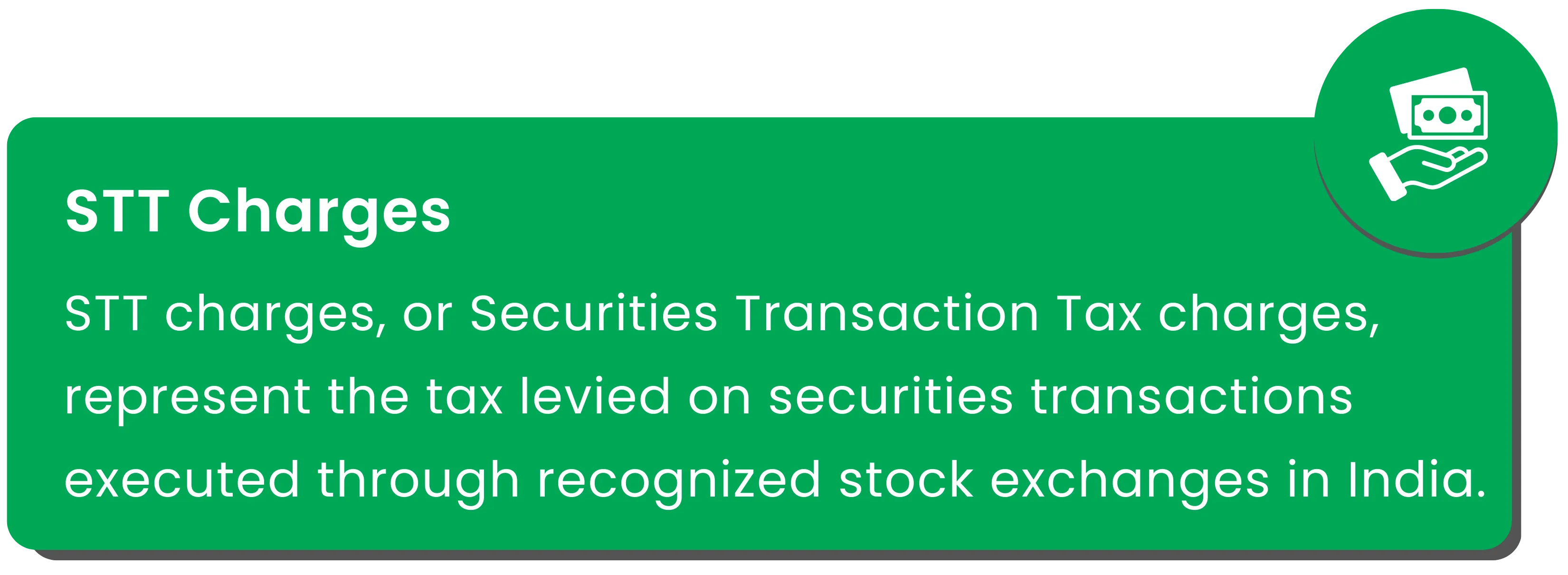 What is Securities Transaction Tax (STT), and how is it calculated?