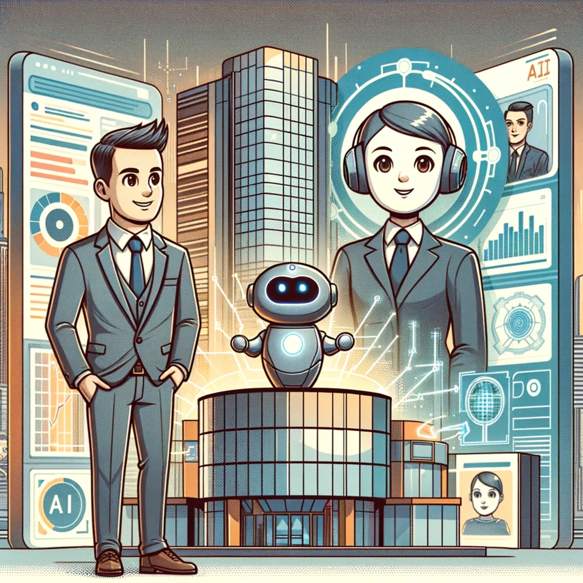 CEO with an AI assistant