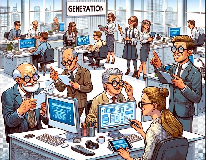 Different generations in the workplace