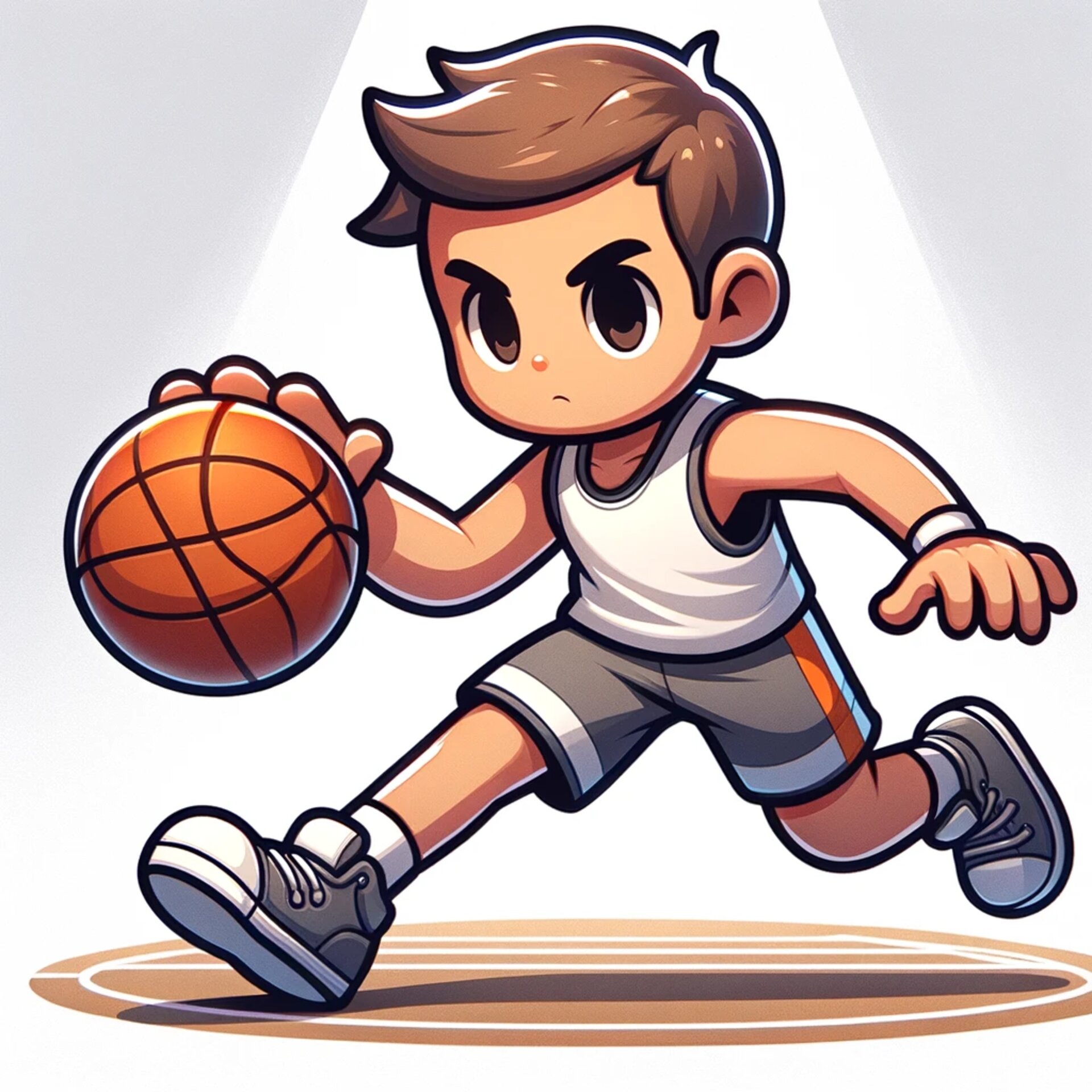 Person playing basketball