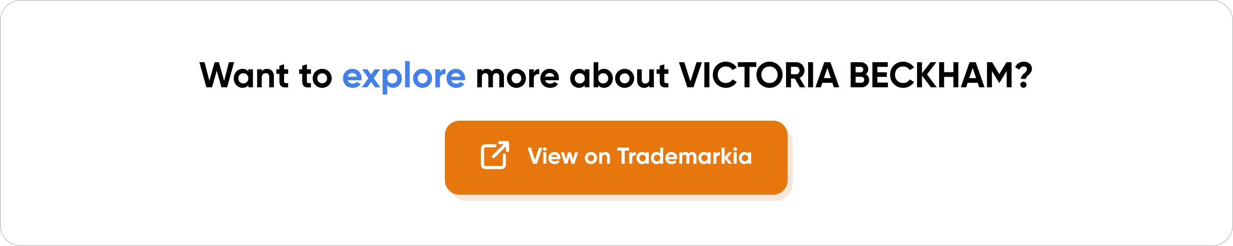 Victoria Beckham Trademark