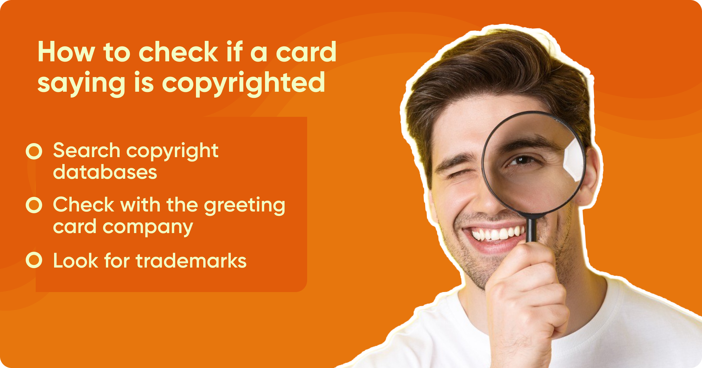 How to check if a card saying is copyrighted