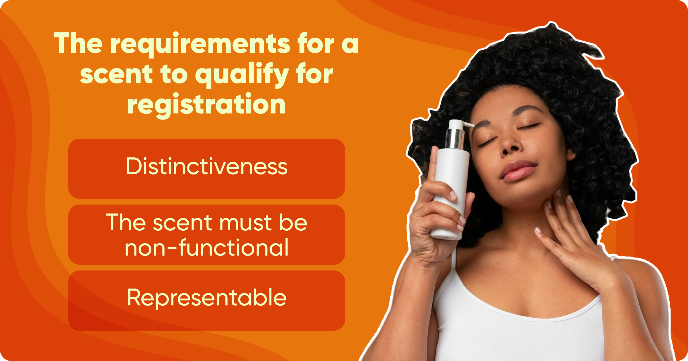 Requirements for a scent to qualify for registration