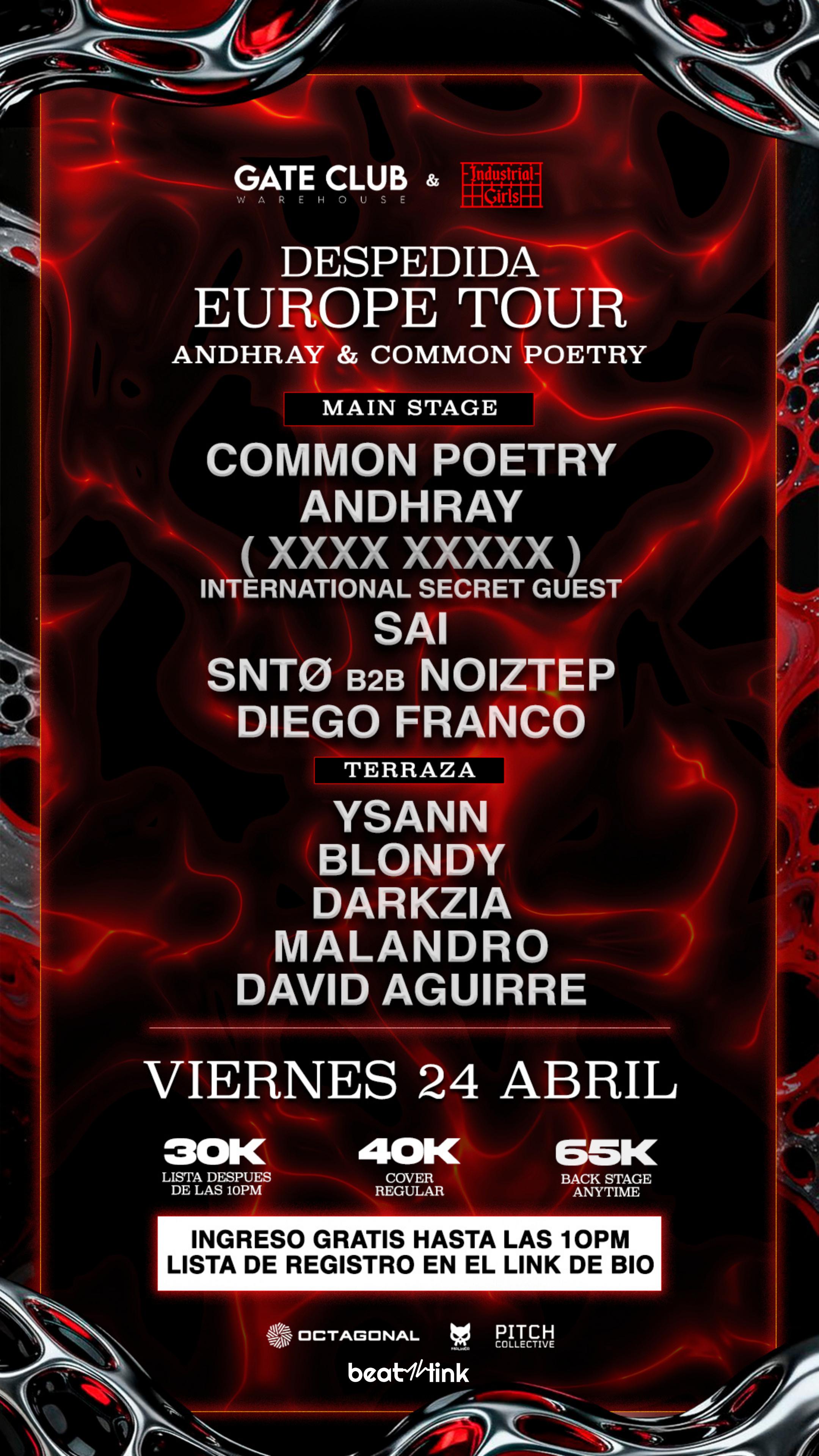Despedida Europe tour ANDHRAY & COMMON POETRY