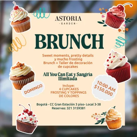 BRUNCH / Astoria Garden en Bogotá
