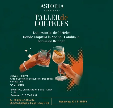 Laboratorio de cócteles en Bogotá