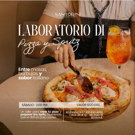 Laboratorio di Pizza & Spritz / Santorini en Bogotá
