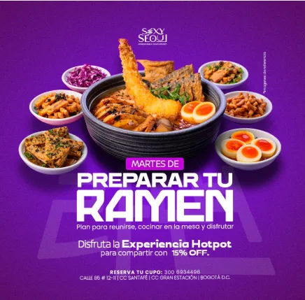 Martes de Preparar tu Ramen en Sexy Seul Bbq en Bogotá
