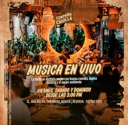 MUSICA EN VIVO / compañia cocina criolla en Bogotá