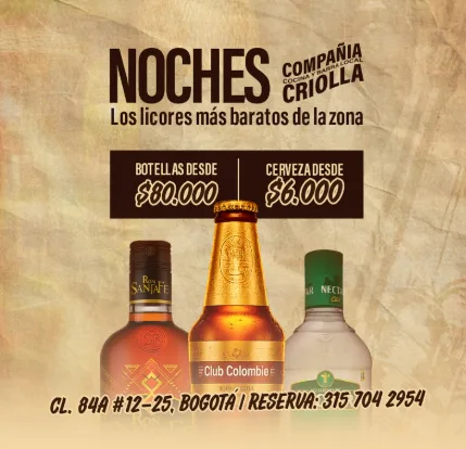 Noches Compañía Criolla en Bogotá