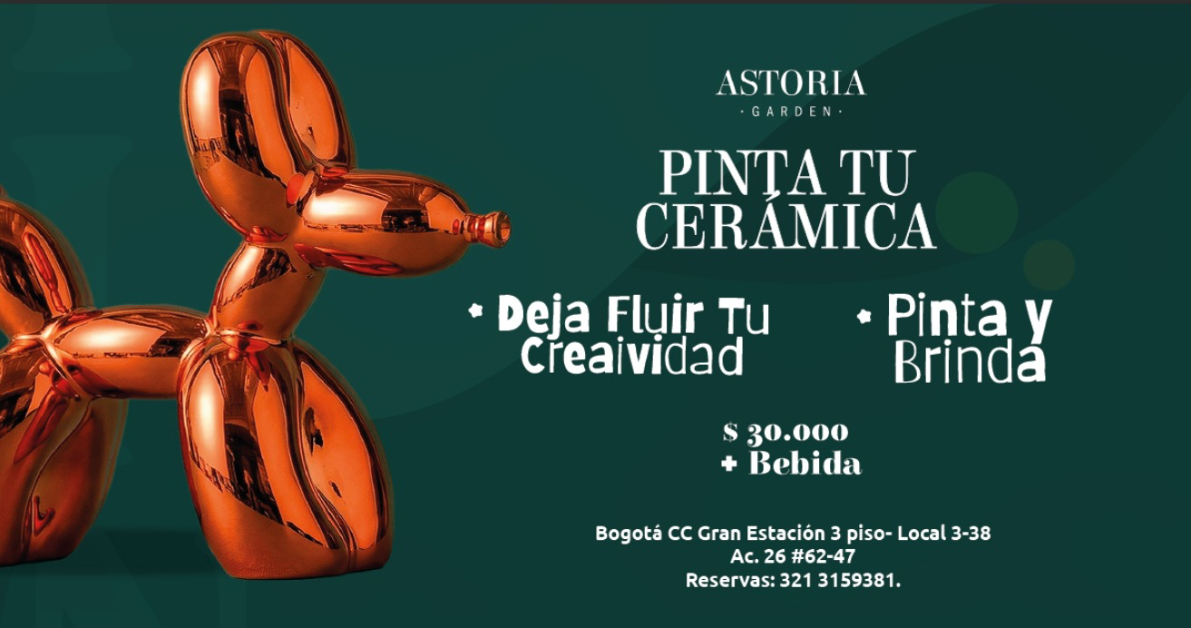 Pinta Tu Cerámica En Astoria Garden en Bogotá