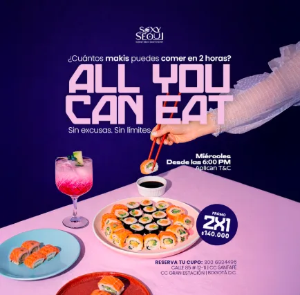 All you can eat en Sexy Seul Bbq en Bogotá