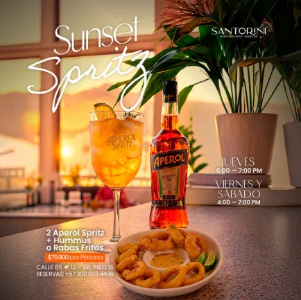 Sunset Spritz / Santorini en Bogotá