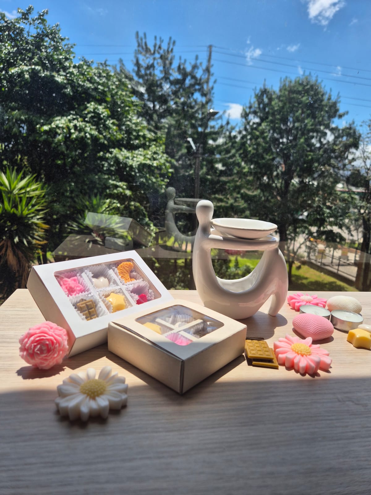 Pebetero + Caja de 6 Wax melts
