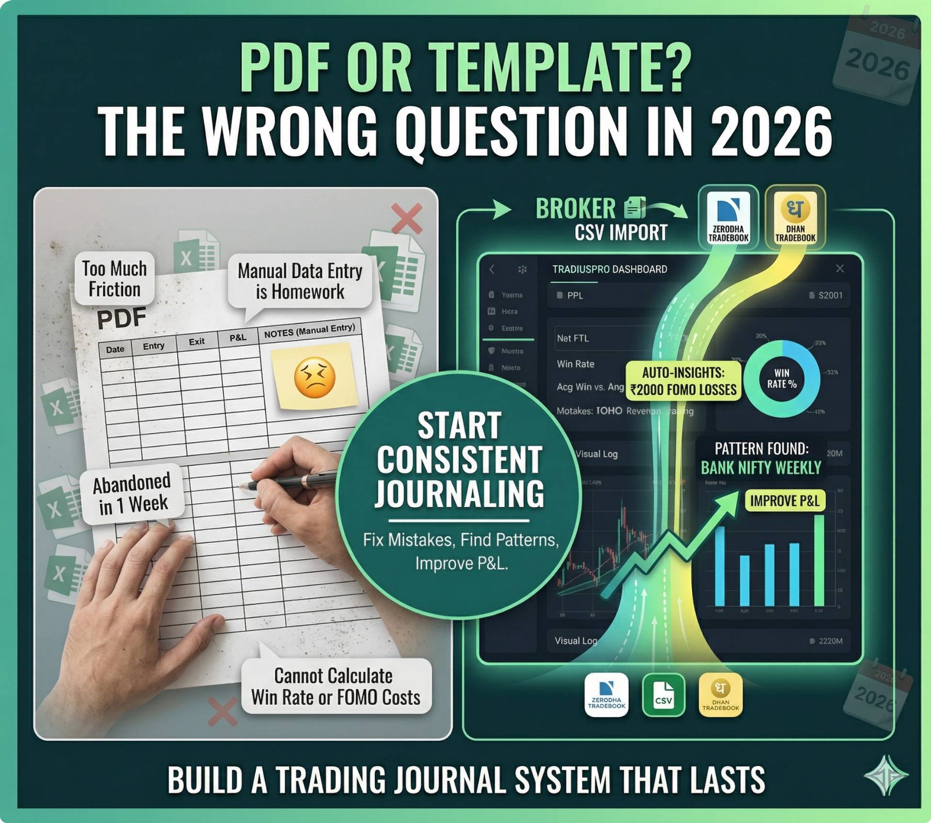 Trading Journal PDF or Template? Here's Why That's the Wrong Question in 202
