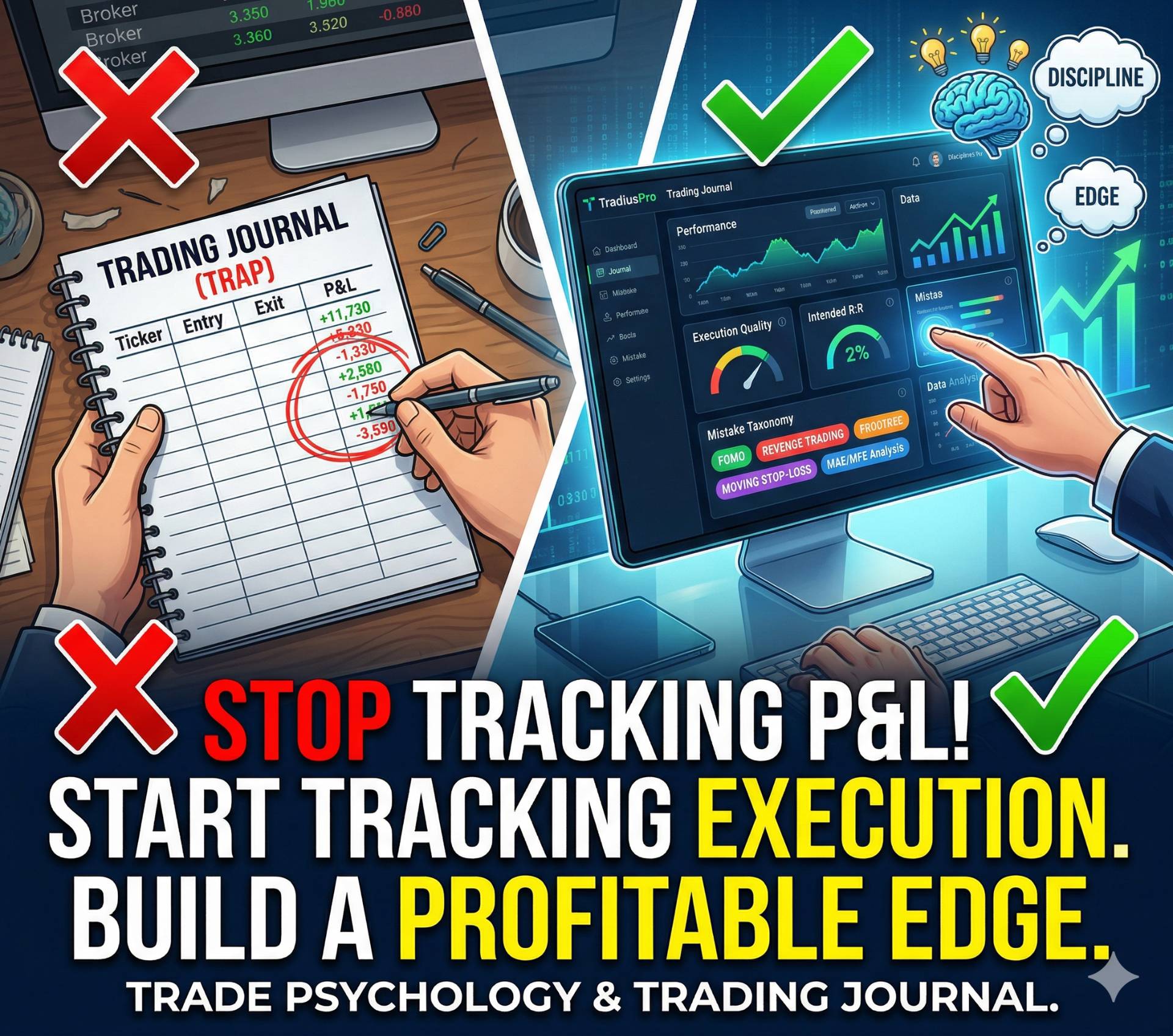 How to Keep a Trading Journal: Stop Tracking P&L and Start Tracking Execution