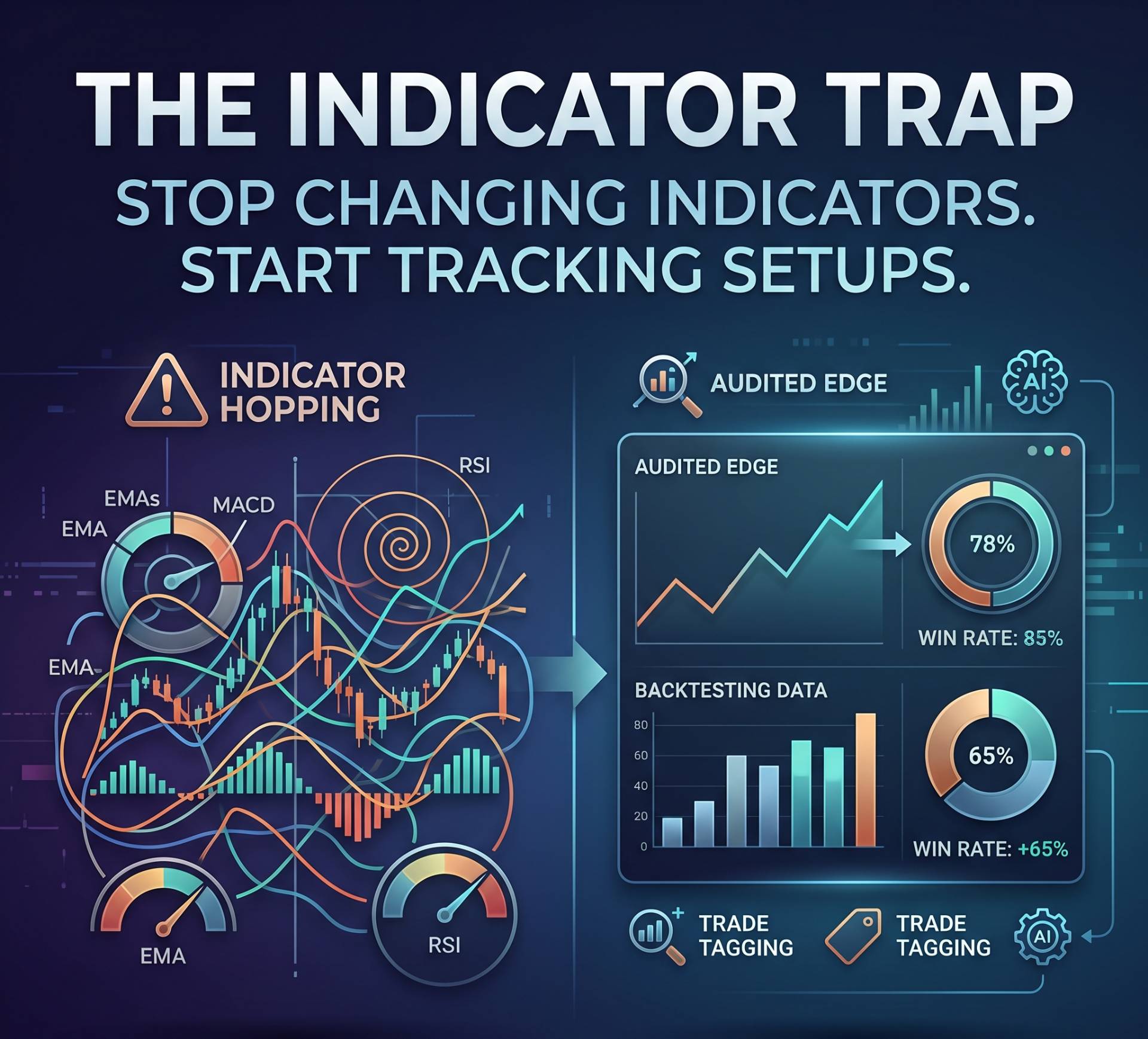 The Indicator Trap: Why You Don't Need Better Charts, You Need Better Tracking