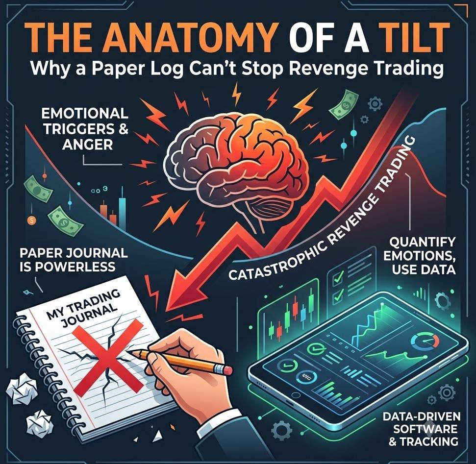 The Anatomy of a Tilt: Why a Paper Log Can't Stop Revenge Trading