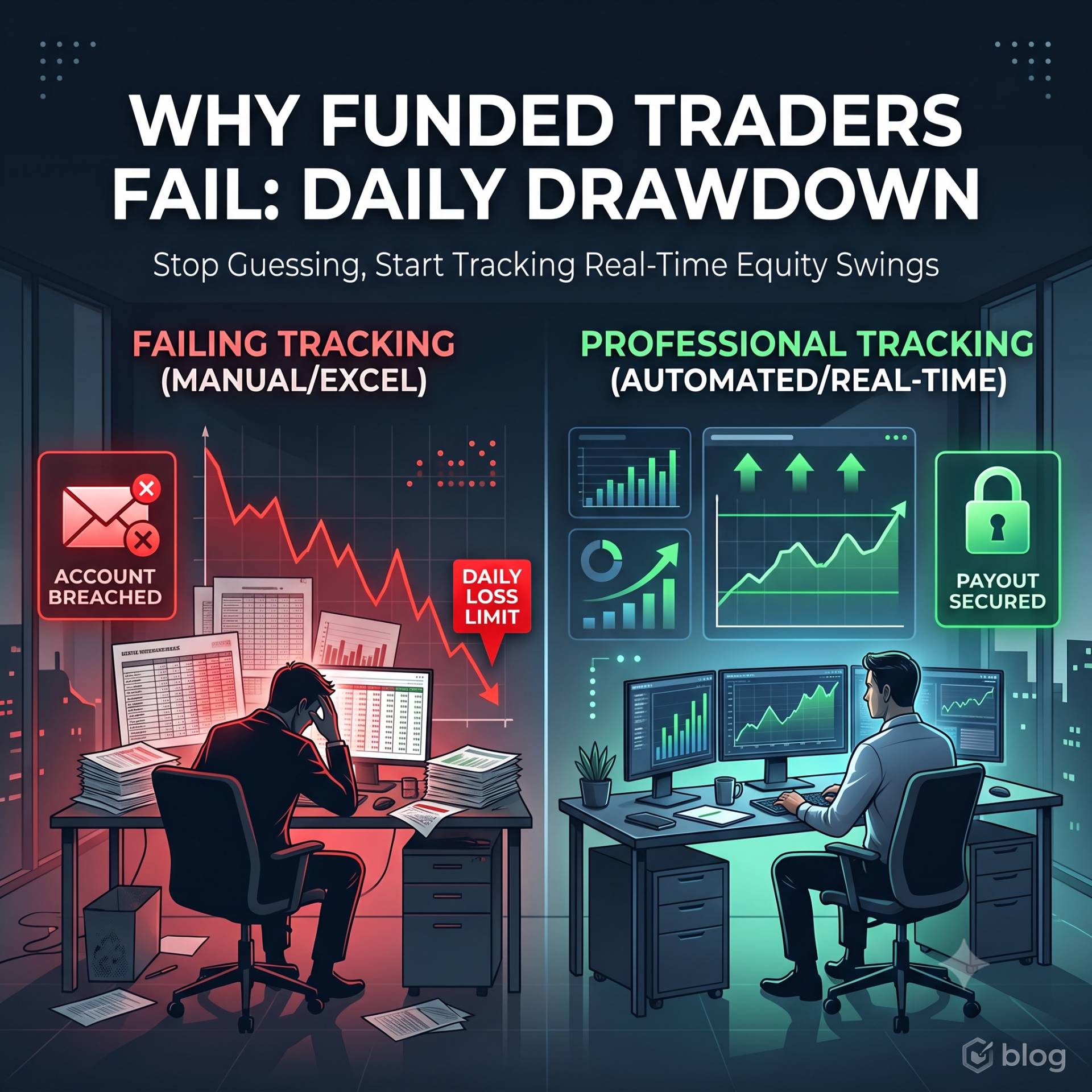 How to Track Daily Drawdown and Prevent Prop Firm Rule Violations
