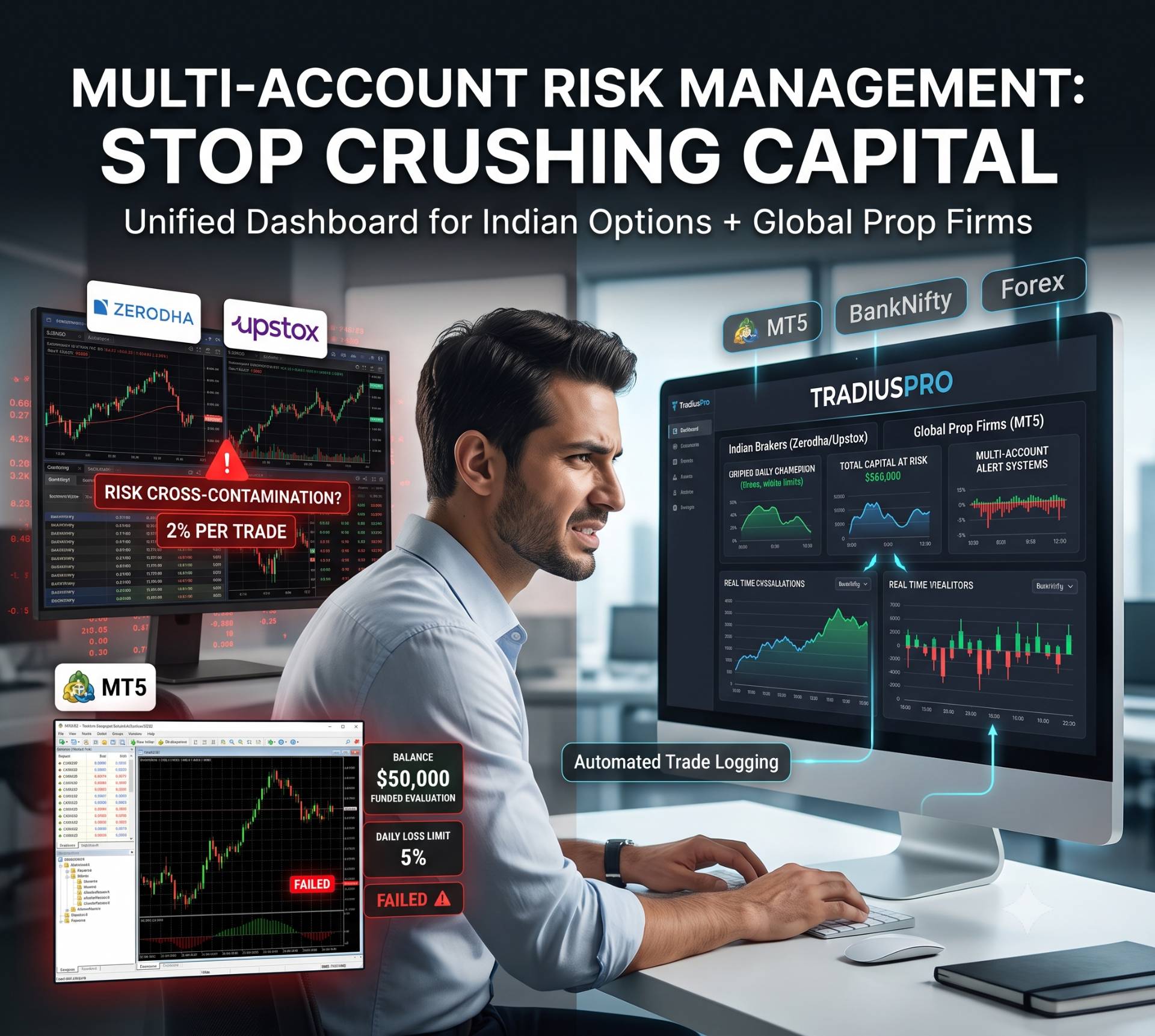 The Multi-Account Trap: Managing Risk Indian Brokers and Prop Firms