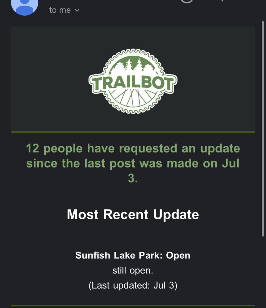Trail status picture