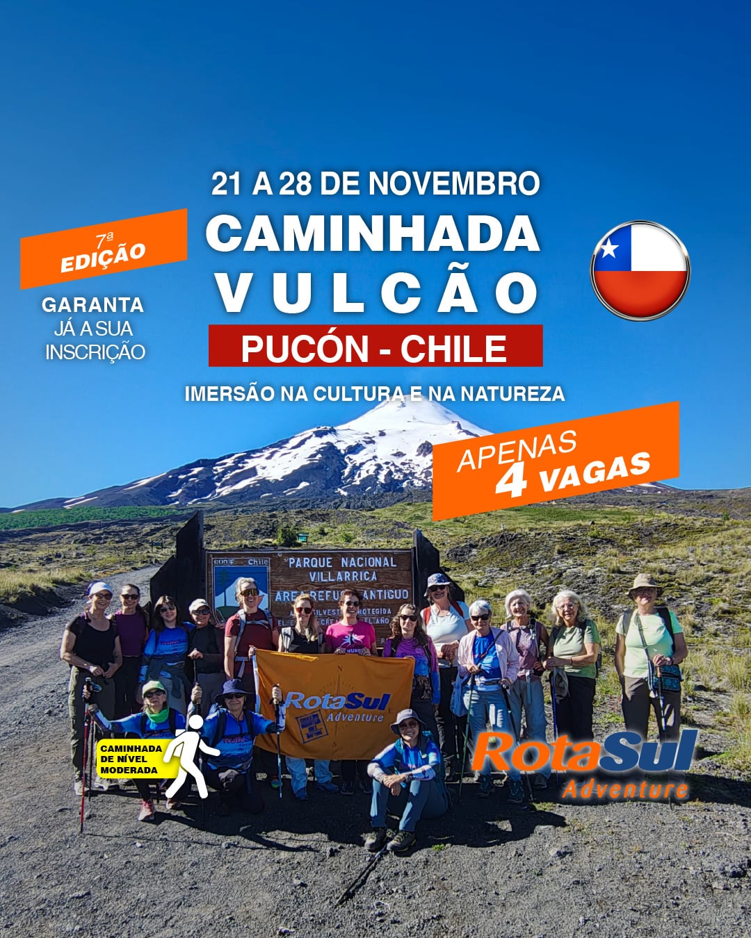 Caminhada Vulcão Pucón - Chile