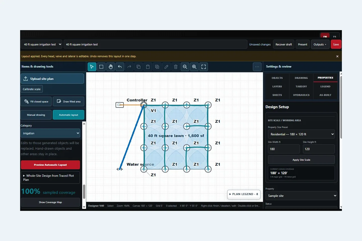 T•O•T SiteWorks example interface