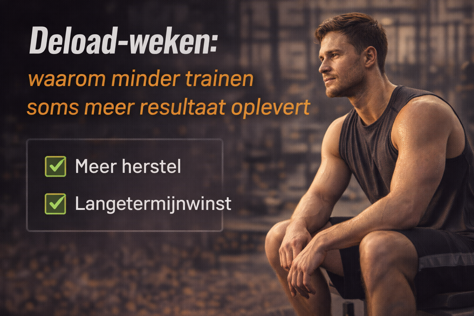 Deload-weken: Waarom Minder Trainen Soms Meer Resultaat Oplevert