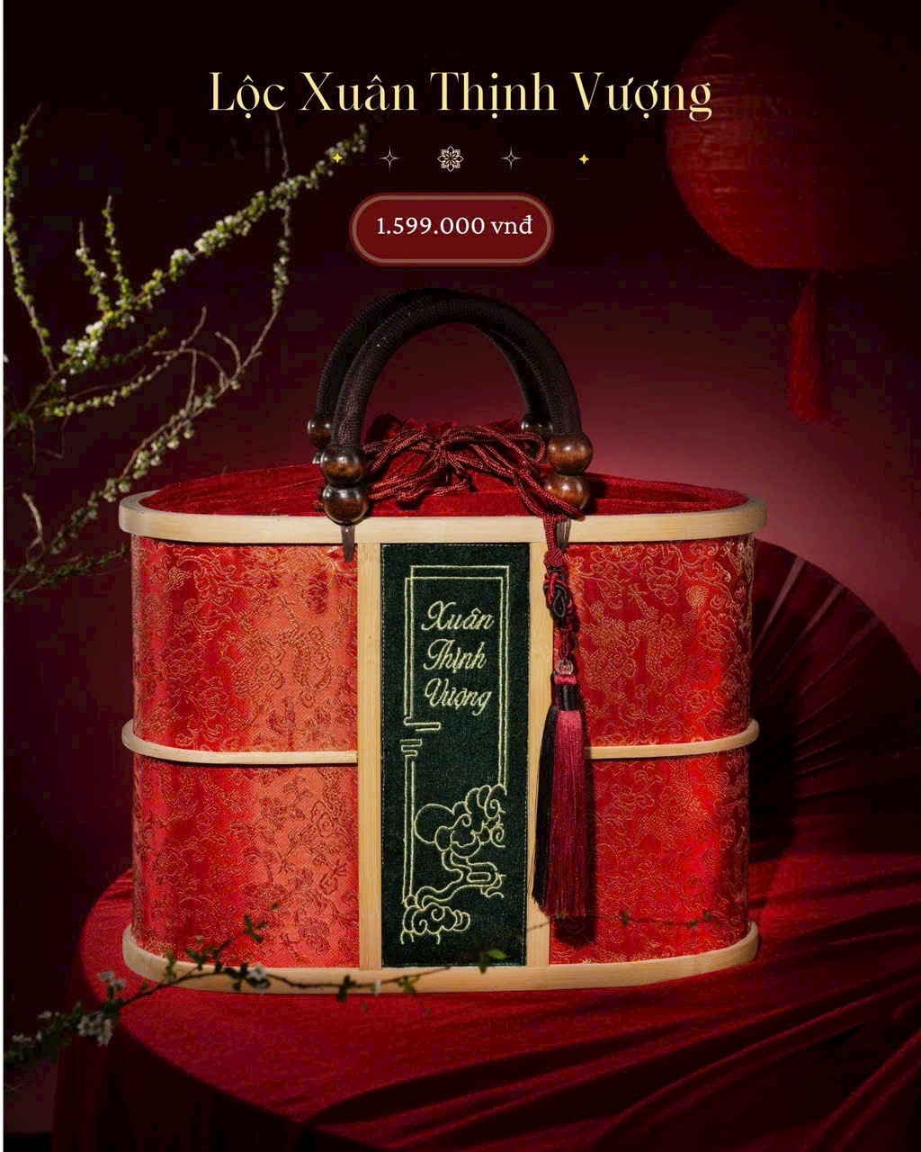Luxury Bamboo Gift Tote – Velvet Inner Lining
