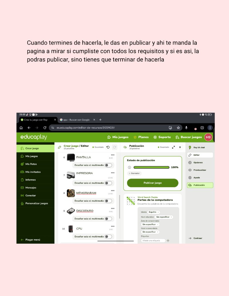 Tutorial en educaplay — page 6