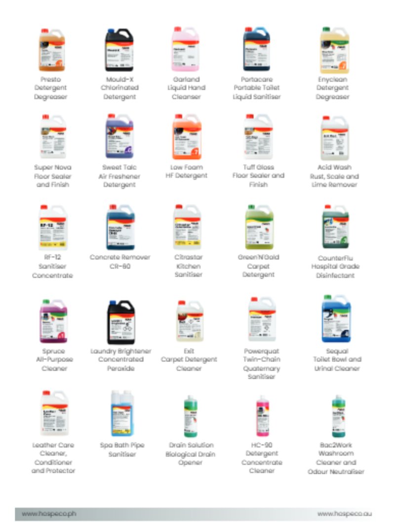 Hospeco AU Product Guide — page 14